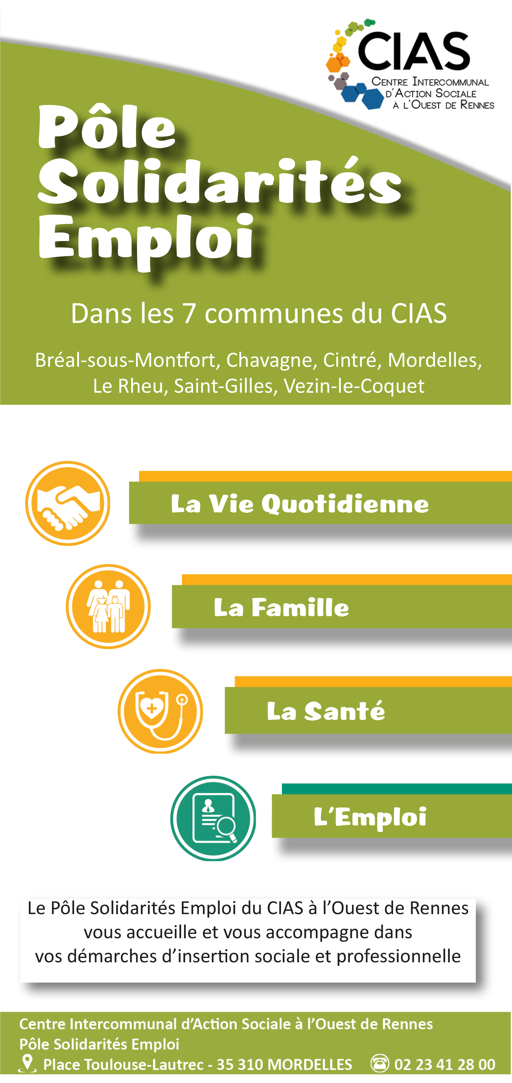 Pôle Solidarités Emploi CIAS à l'Ouest de Rennes