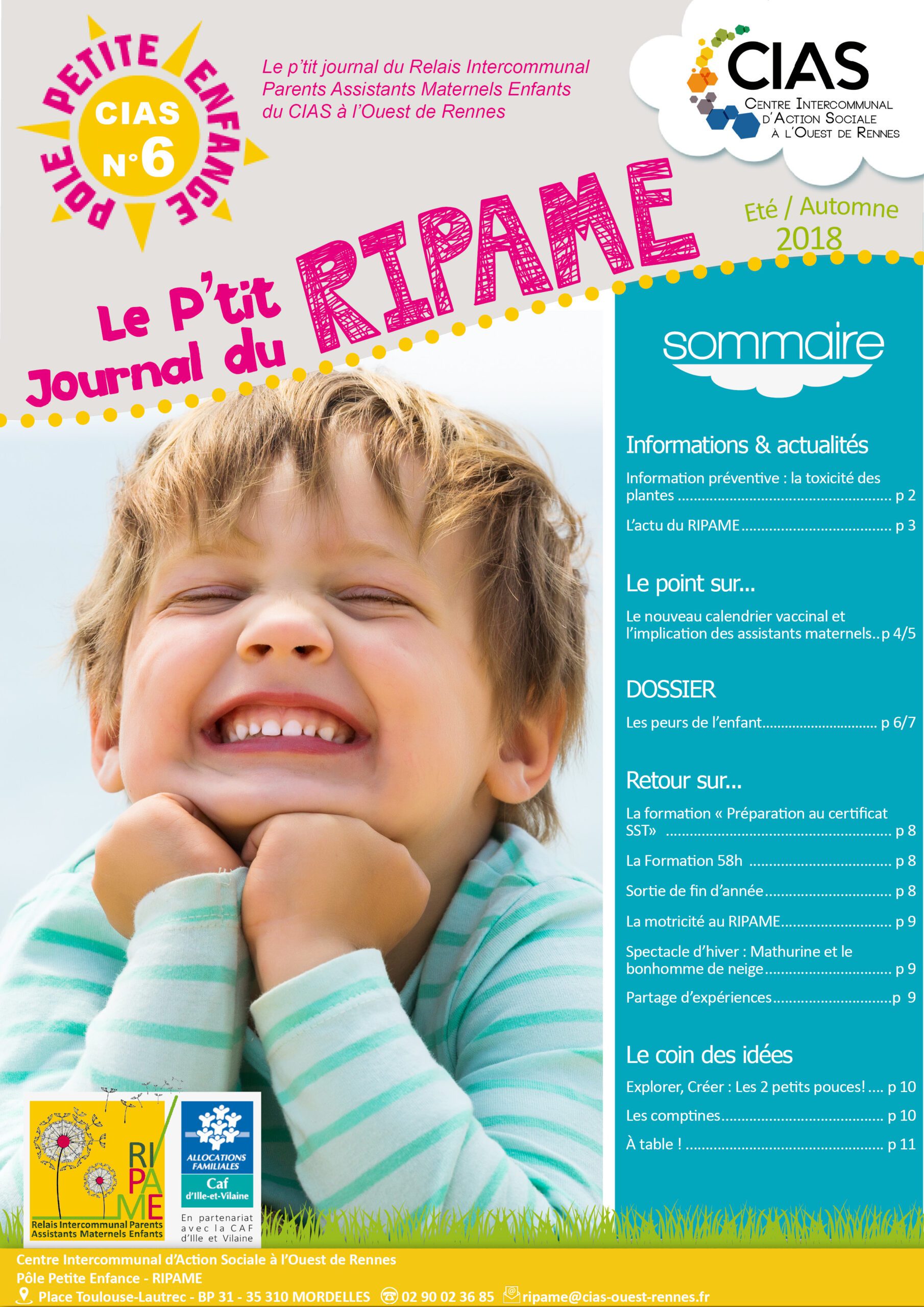 P'tit journal du RIPAME n°6 CIAS Ouest Rennes