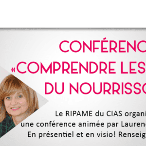 RIPAME-Conférence "Comprendre les pleurs du nourrisson" jeudi 8 octobre 2020
