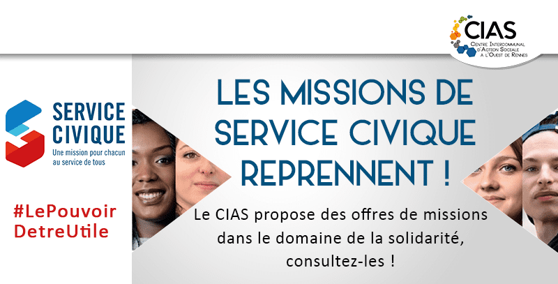 Mission de service civique CIAS à l'Ouest de Rennes recrutement solidarité