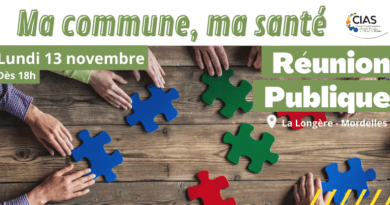 Réunion publique le lundi 13 novembre 2023 – Ma Commune, ma santé
