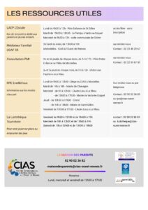 Programme n°3 de la Maison des Parents du 10 Février au 11 Avril 2025