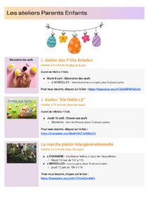 Programme de la Maison des Parents n°4