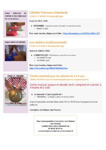 Programme de la Maison des Parents n°4