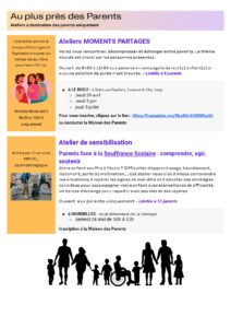 Programme de la Maison des Parents n°4
